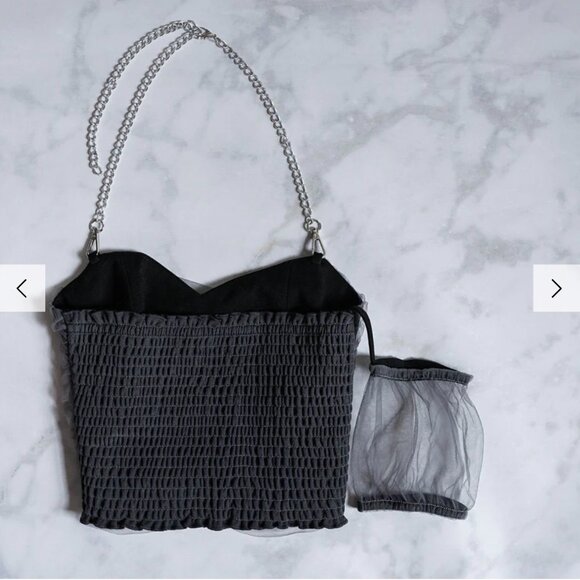 Lychee the Label - Cotton Candy Tulle Detail Crop Top - Picture 4 of 8